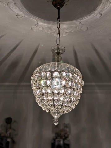Plafondlamp - Kristal - Boheemse luchtballon, Antiquités & Art