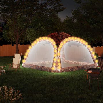 vidaXL Partytent met LED en 4 zijwanden 3,6x3,6x2,3 m, Verzenden