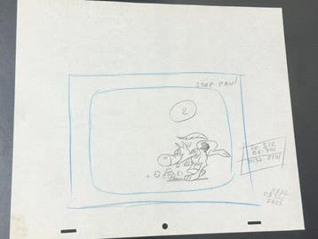 Hanna-Barbera - Originele animatietekening van Rantanplan -, Cd's en Dvd's, Nieuw in verpakking