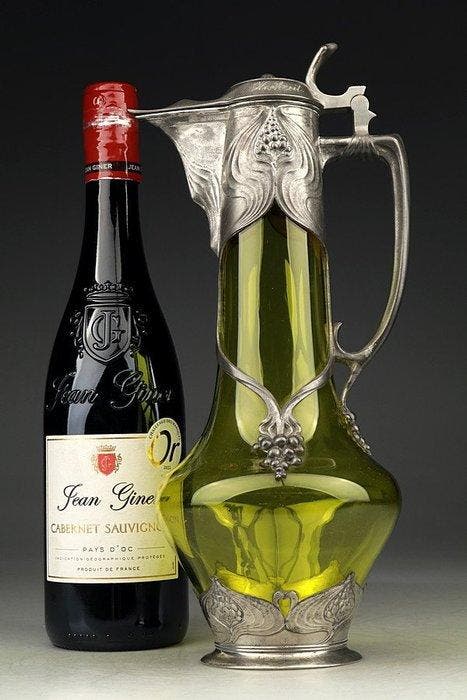 Karaf - Verzilverd, Antiquités & Art, Antiquités | Meubles | Chaises & Canapés