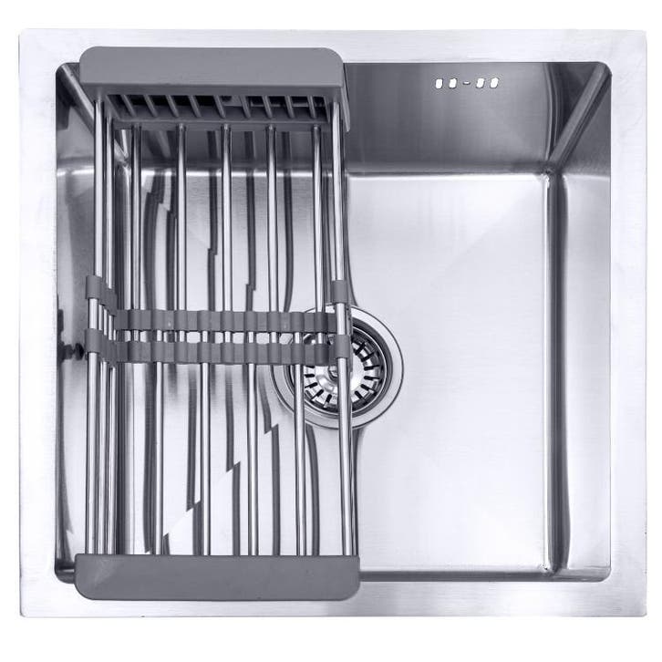 Lendo Online Évier de Cuisine Inox Argent 44×44 cm Égouttoir, Bricolage & Construction, Sanitaire