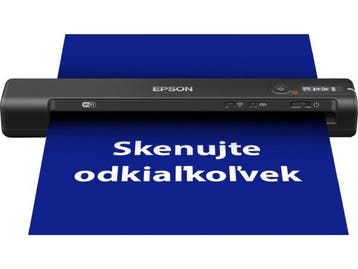 Veiling - Epson WorkForce ES-60W - Mobiele Scanner - Met Wi-, Computers en Software, Scanners, Nieuw