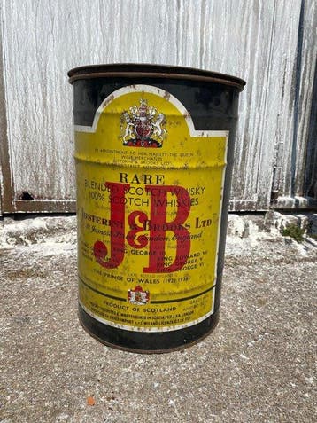 J&B Whiskeyblik - vuilnisbakje - Italië (Zonder