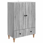 vidaXL Dressoir met lade Grijs sonoma 66 x 34,5 x 95 cm, Huis en Inrichting, Kasten | Dressoirs, Verzenden, Nieuw