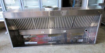 RVS Afzuigkap Boxmodel, B220 x D95x H40 cm, zonder motor, Nieuw in verpakking