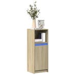 vidaXL Dressoir met LED 38x34x100 cm bewerkt hout sonoma, Verzenden, Nieuw