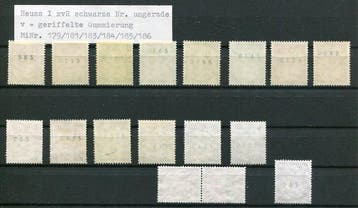 Duitsland, Bondsrepubliek 1954/1960 - Heuss I Rollenmarken, Gestempeld