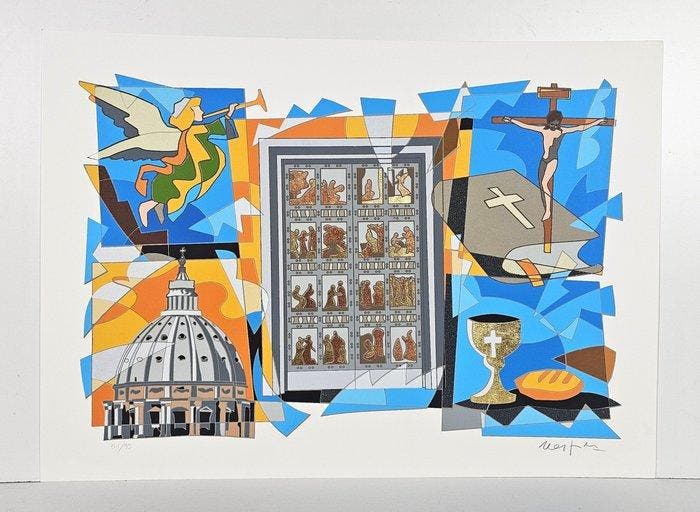 Ugo Nespolo (1941) - Giubileo, Antiek en Kunst, Antiek | Overige Antiek