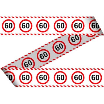 Afzetlint 60 Jaar Verkeersbord 15m, Verzenden, Nieuw