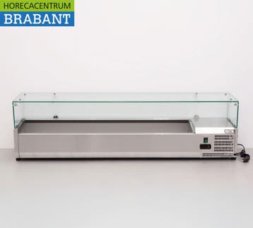 HCB inox Vitrine de comptoir Vitrine de comptoir saladière 8, Articles professionnels, Horeca | Équipement de cuisine, Verzenden