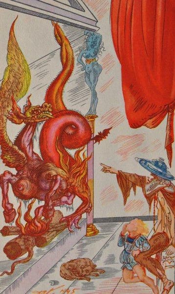 Salvador Dali (1904-1989) - Le dragon des Ténèbres