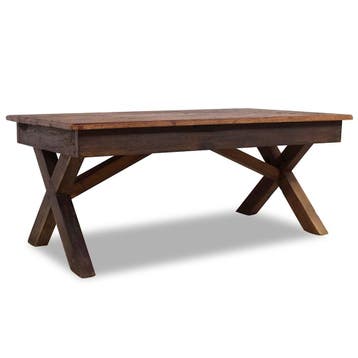 vidaXL Salontafel 110x60x45 cm gemengd gerecycled hout, Verzenden, Nieuw
