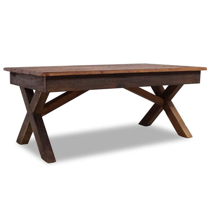 vidaXL Salontafel 110x60x45 cm gemengd gerecycled hout, Maison & Meubles, Tables | Tables de salon, Envoi