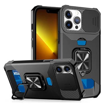 iPhone XS Max - Card Slot Hoesje met Kickstand en Camera, Verzenden, Nieuw
