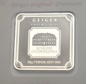 Zwitserland. Geiger Feinsilber - 10 gram (.999) (Zonder