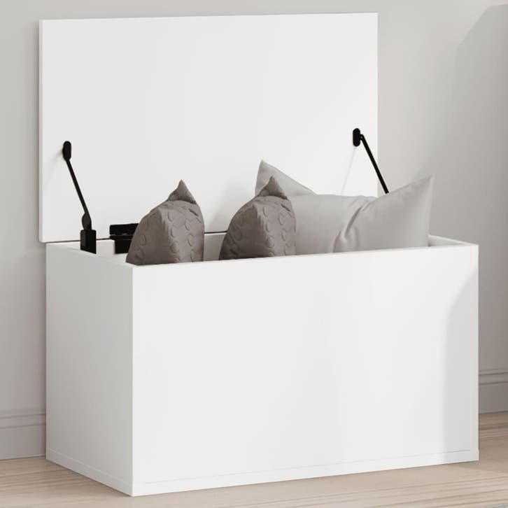 vidaXL Opbergbox 60x35x35 cm bewerkt hout wit, Huis en Inrichting, Kasten | Overige, Nieuw, Verzenden