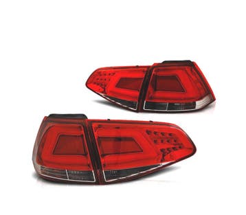 Feux Arrière Pour Volkswagen Vw Golf 7 12-17 Lightbar Rouge, Verzenden