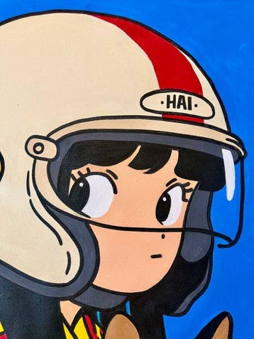 Roger Haus -  – Suzuka - XL (100% Hand-Painted)