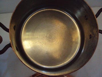 cocotte cuivre et inox professionnelle 20 x 10 cm - Cocotte
