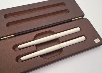 Ville dargent - Zilveren vulpen en balpen in geschenkdoos -