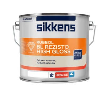 Sikkens Rubbol BL Rezisto High Gloss - 2,5L RAL 9010 |, Bricolage & Construction, Peinture, Vernis & Laque, Verzenden