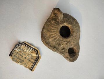 Laat-Romeins / Vroeg-Byzantijns Terracotta Paar olielampen