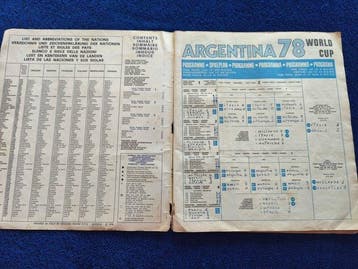 Panini WC Argentina 78 - 1 Album complet - Played (avec