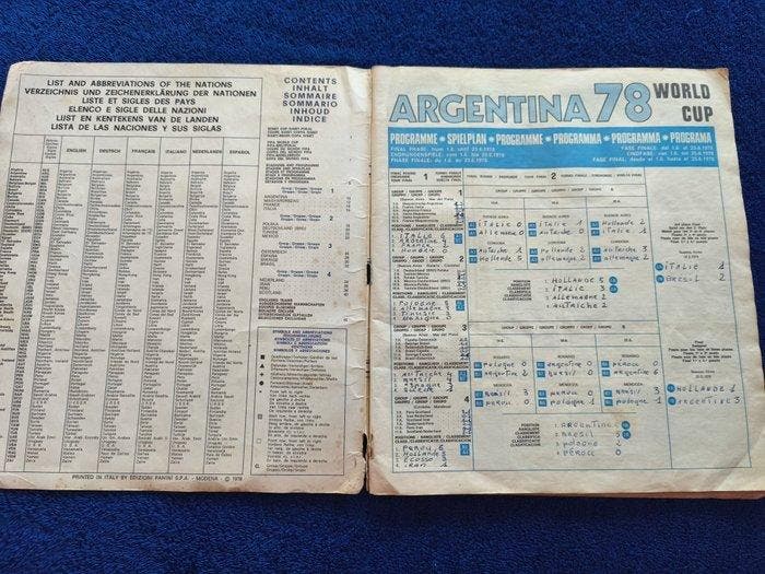 Panini WC Argentina 78 - 1 Album complet - Played (avec, Verzamelen, Stickers