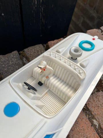 San Remo MS 735 – Vintage speelgoed speedboot met originele