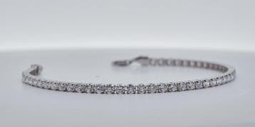 Zonder minimumprijs - Armband - 14 karaat Witgoud - 4.15ct., Nieuw