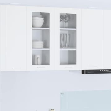 vidaXL Hangkast 2 st Wit Bewerkt hout, Verzenden, Nieuw