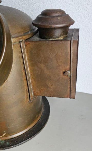 Maritieme objecten - Koper- Cardanische kompas boot.