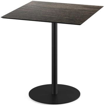 Inklapbare Tafel | URBAN | HPL/RVS | Houtlook Blad | Zwart, Verzenden