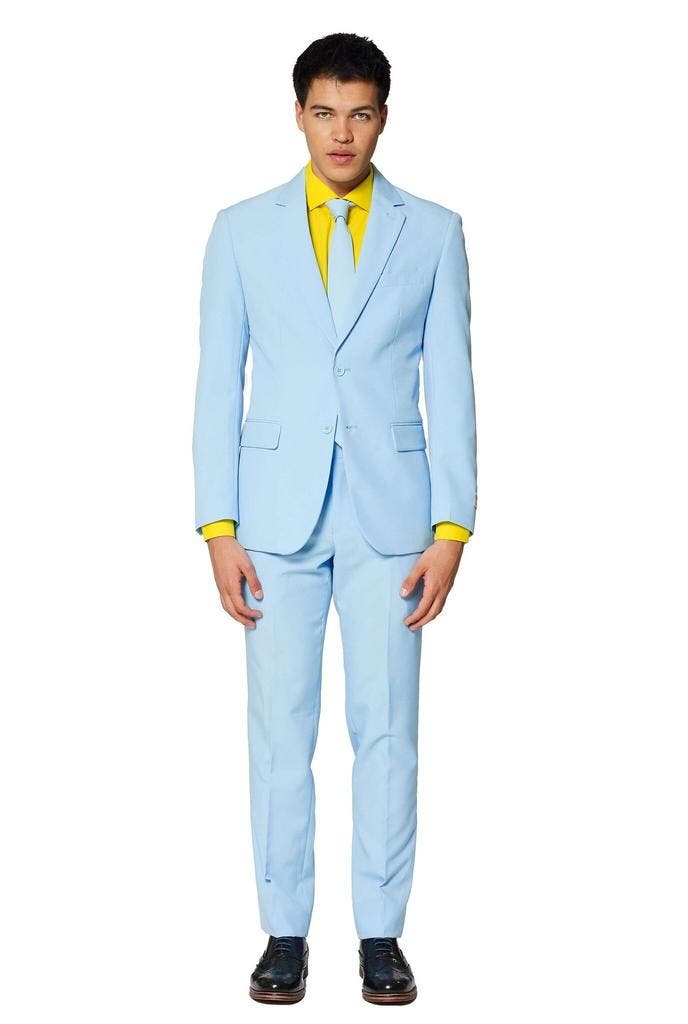 Lichtblauw Pak Heren OppoSuits, Kleding | Heren, Carnavalskleding en Feestkleding, Nieuw, Verzenden