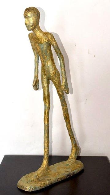Abdoulaye Derme - sculptuur, Homme qui marche - 26 cm -, Antiek en Kunst
