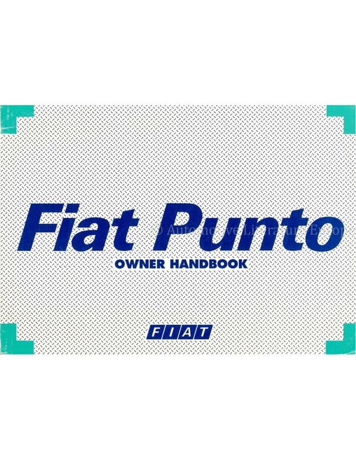 1995 FIAT PUNTO INSTRUCTIEBOEKJE ENGELS, Auto diversen, Handleidingen en Instructieboekjes