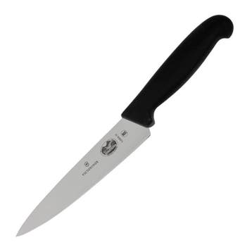Koksmes | RVS | Zwart | Lengte 284mm Victorinox, Verzenden, Nieuw in verpakking