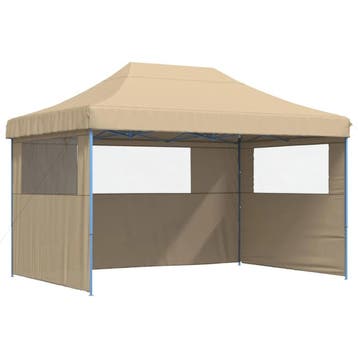 Pop-up tent beige | Tweede kansje | OP = OP (partytent), Partytent, Minder dan 4 meter, Zo goed als nieuw, Opvouwbaar