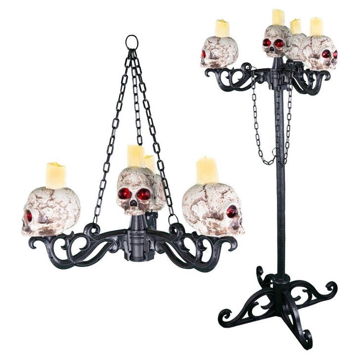 Halloween Decoratie Verlichte Schedel Kandelaar Hangend Of, Hobby & Loisirs créatifs, Articles de fête