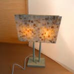 Tafellamp - Metaal, Schelp, Glas - Vintage lamp met