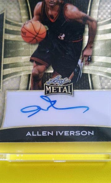 2025 Leaf Metal 1/1 Auto - Allen Iverson BA-AI1 Limited, Nieuw