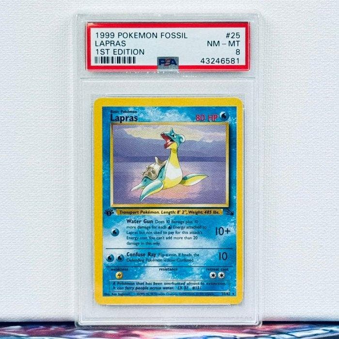 Pokémon Graded card - Lapras 25 1st Edition - Pokémon - PSA, Hobby & Loisirs créatifs, Jeux de cartes à collectionner | Pokémon
