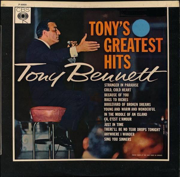 Tony Bennett - Tonys Greatest Hits, CD & DVD, Vinyles | Pop, Envoi