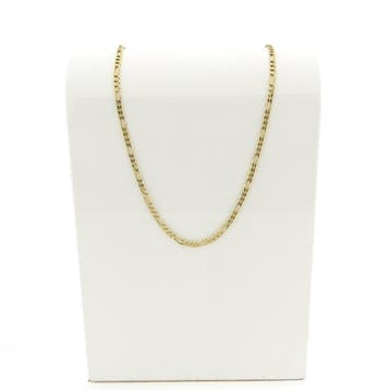 Gouden Figaro schakelketting, Ophalen of Verzenden, Gebruikt, Goud, Goud