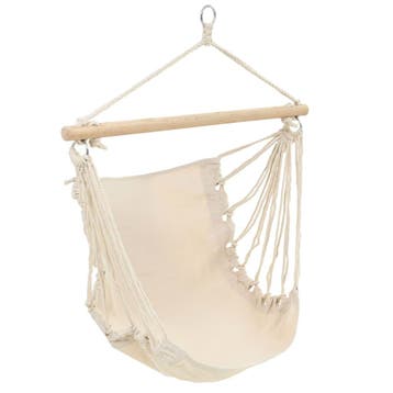 vidaXL Hangstoel creme wit (large), Verzenden