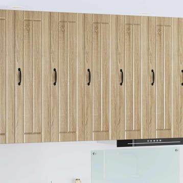 vidaXL Wandkast LUCCA Sonoma Eiken 30 x 31 x 100 cm Bewerkt, Verzenden, Nieuw