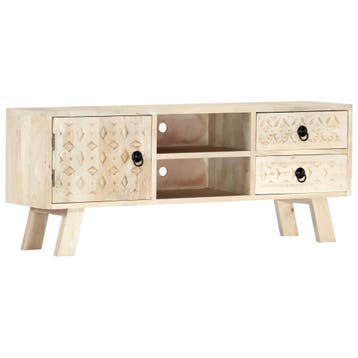 vidaXL Tv-meubel 110x30x44 cm massief mangohout, Verzenden, Nieuw