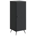 vidaXL Dressoir Zwart 33 x 34,5 x 90 cm Bewerkt hout, Verzenden, Nieuw