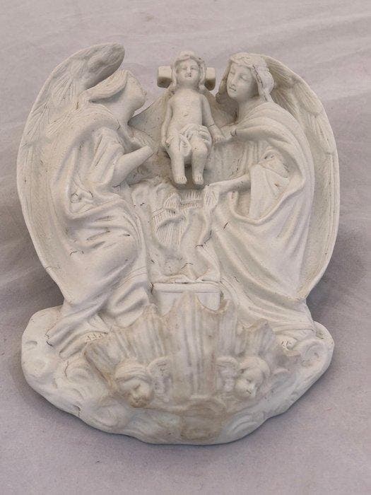 Antiek Wijwatervat - 1900-1910 - Wijwatervat - 23 cm, Antiquités & Art, Art | Art non-occidental