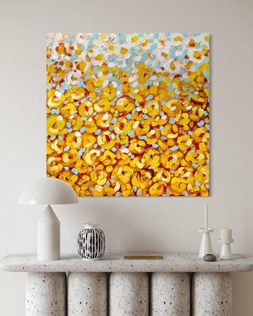 NTX Studio - Golden Bloom - Ready to hang